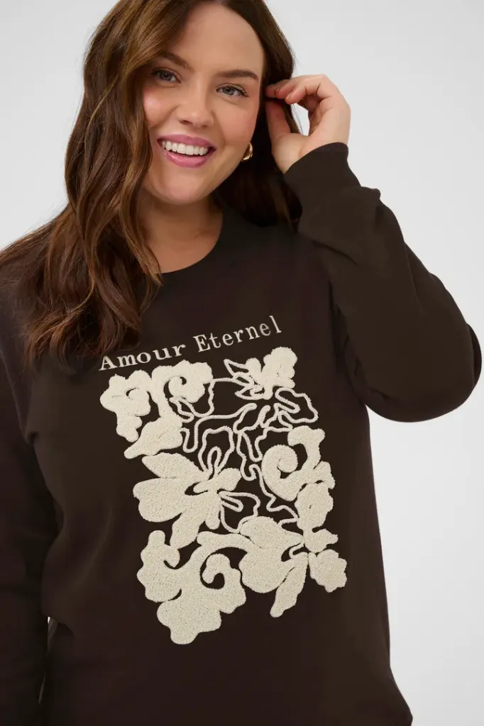 KAFFE CURVE KCroselda Sweatshirt (S-42/44)