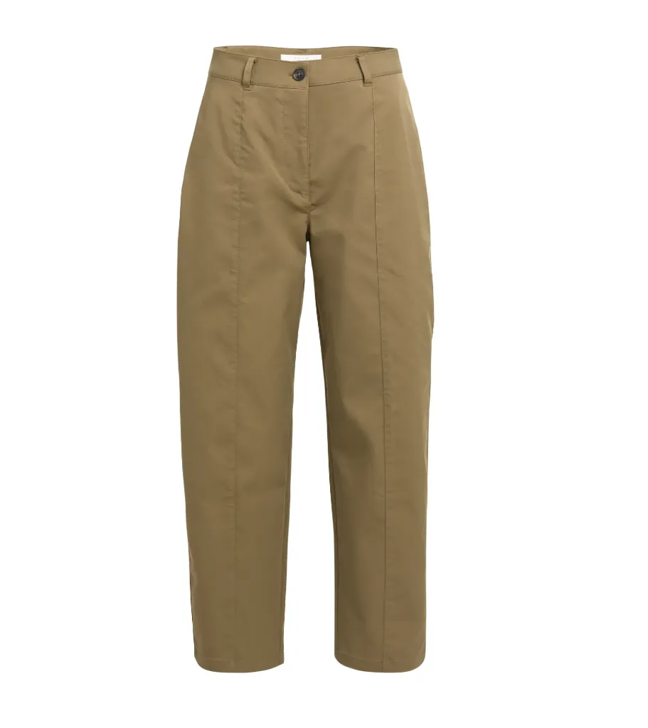 YAYA Pantalon en tissu à jambes droites et surpiqûres 01-301276-608