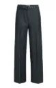 YAYA Pantalon en tissu avec ceinture et  fini satiné 01-301282-609