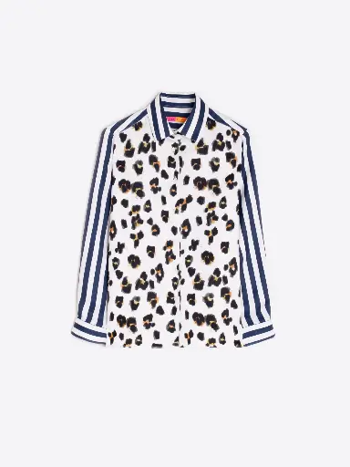 VILAGALLO Chemise FLORES LEOPARDO