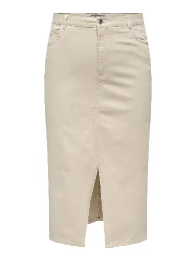 CARMAKOMA CARLOLA HW LONG SLIT SKIRT PNT BEIGE