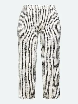 CISO Pantalon fluide noir/blanc/beige 218903