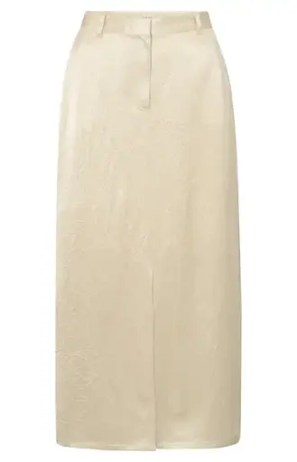 YAYA Jupe midi satinée 01-401073-505 SUMMER SAND