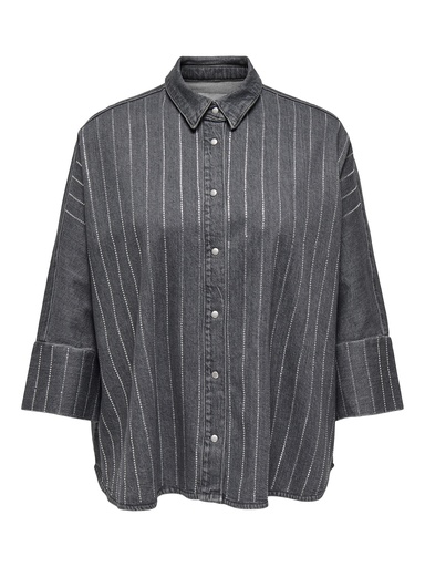 CARMAKOMA CARGRACE RHINESTONE DNM SHIRT 